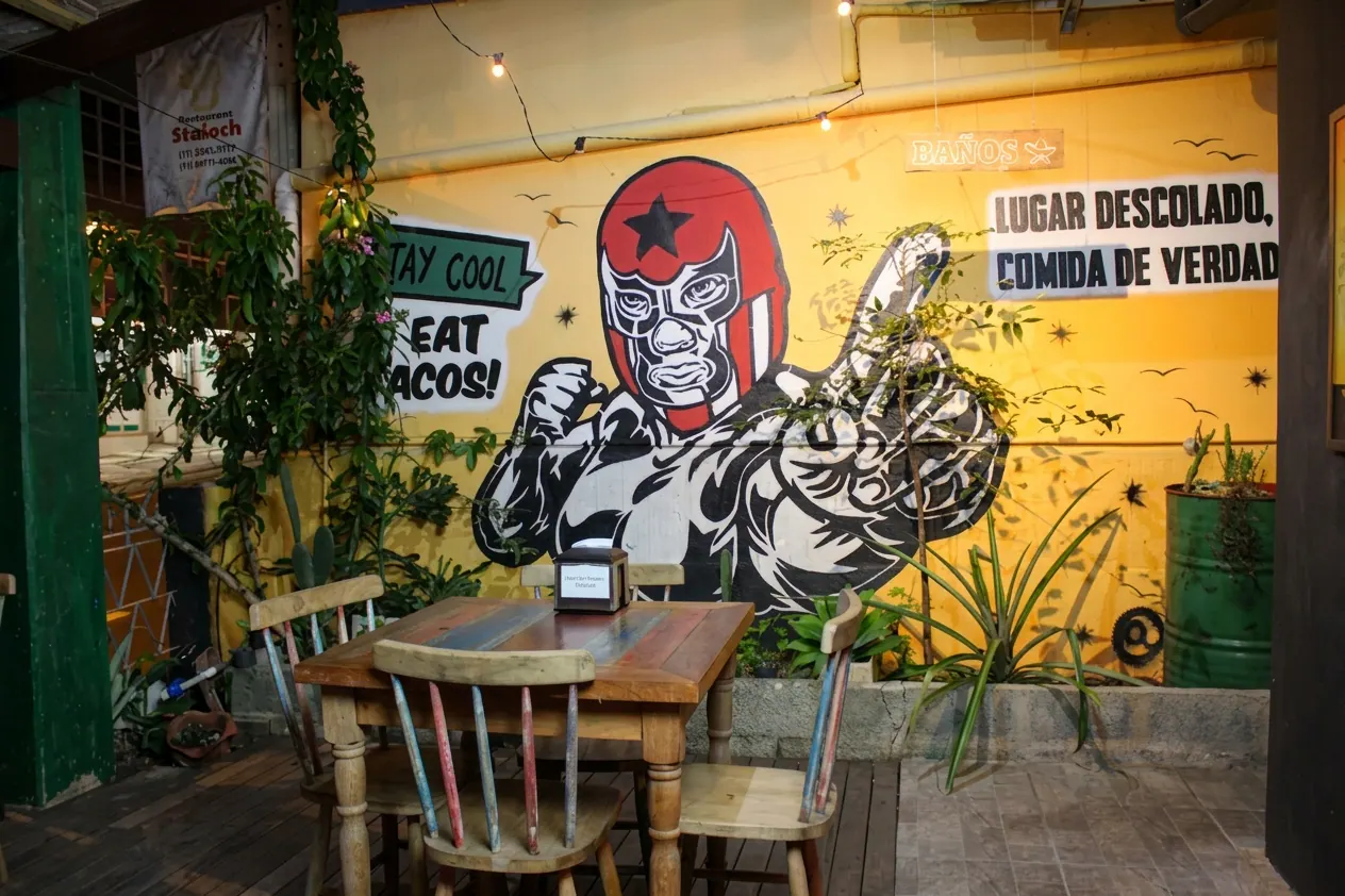 Interior da unidade Nacho Man em Blumenau SC
